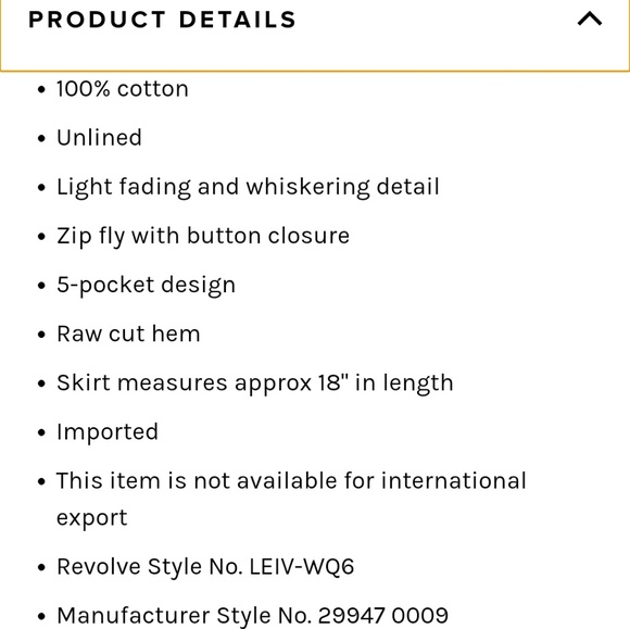 Levi's premium high rise midi skirt - Picture 5 of 7